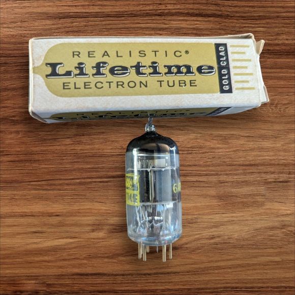Vintage 6AZ8 Vacuum Tube Realistic Lifetime Ham Radio Electronic TV Stereo - Picture 1 of 6